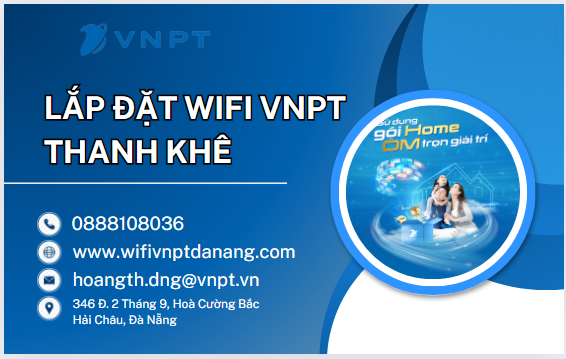 Lắp đặt wifi vnpt Thanh Khê