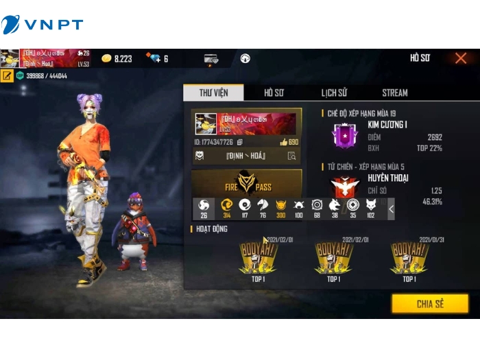 tặng Acc Free Fire Miễn Phí (5)